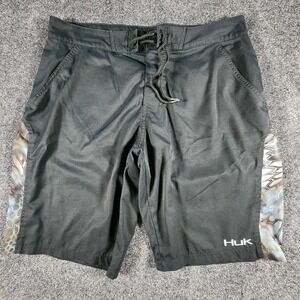 Huk Performance Fishing Mens Size 36 Board Shorts Kryptek Neptune Swim Trunks